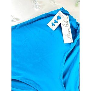Anne Cole Blue 3 Way Bikini Blue Bottom with Side Rouge